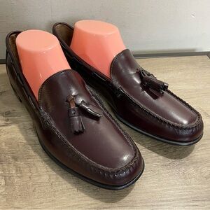 VINTAGE Women's SEBAGO Cordovan LEATHER Tassel LOAFERS Shoes 12 AA
